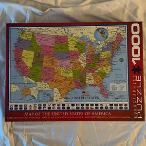 Jigsaw Puzzle “Map of The United States of America”.